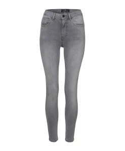 CROSS Jeans Judy in grau mit Skinny Fit und hohem Bund