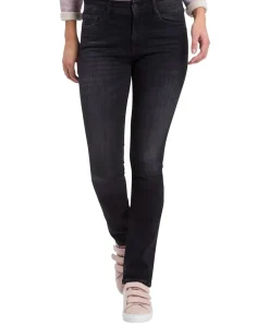 Cross Jeans Mom Anya in schwarzem Black Used