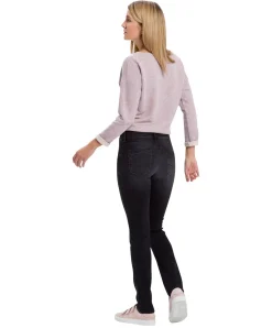 Cross Jeans Mom Anya in schwarzem Black Used