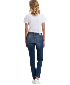 Cross Jeans Regular Fit Loie in Dark Blue mit Doppelknopf