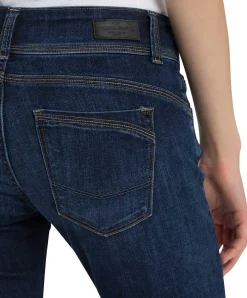Cross Jeans Regular Fit Loie mit Doppelknopf in Dark Blue