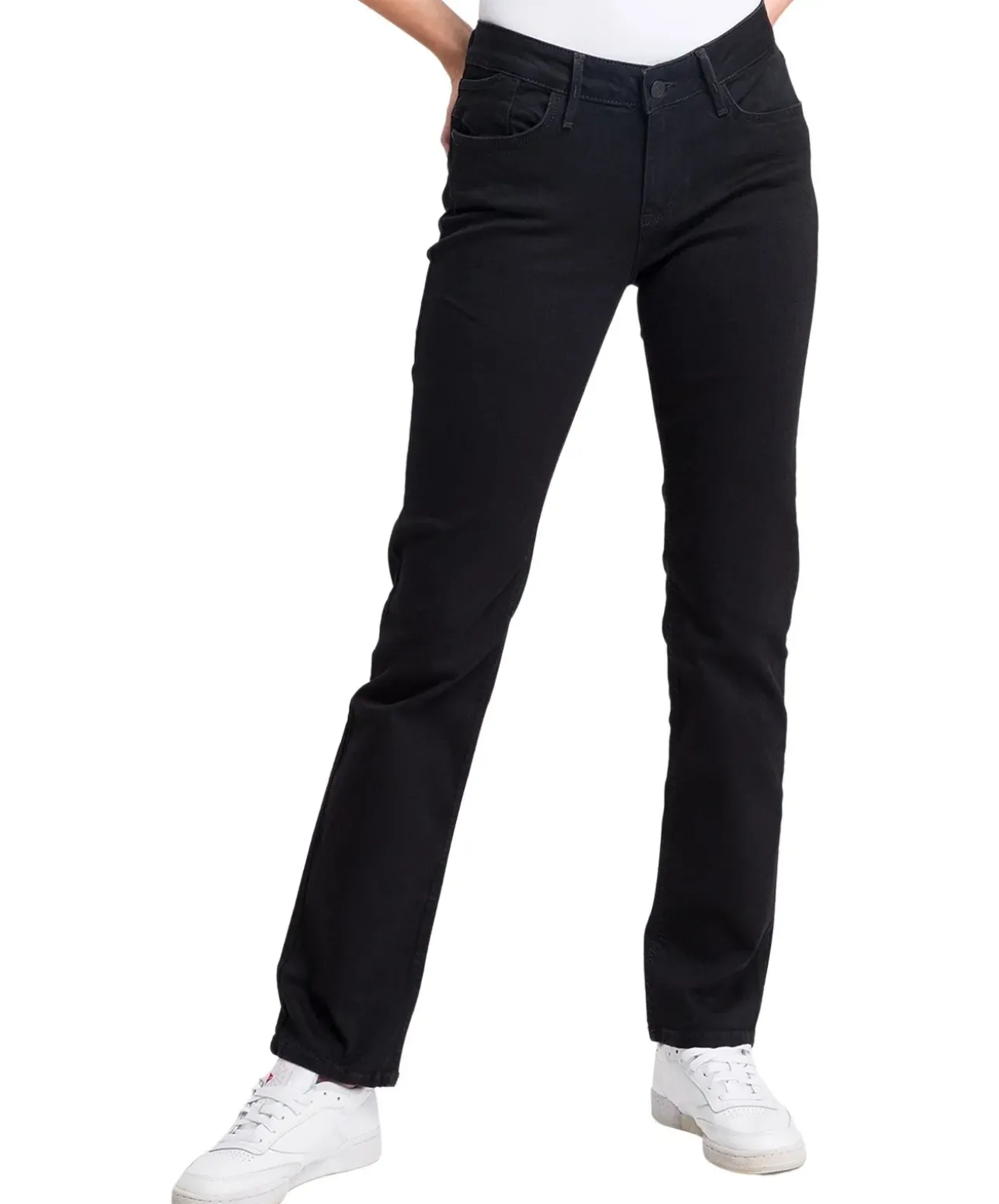 Cross Jeans Rose mit Regular Fit in schwarzer Färbung