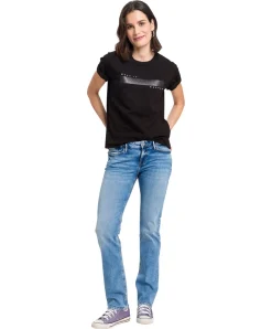 Cross Jeans Rose mit Regular Fit in hellblauer Verwaschung