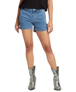 Cross Jeans Shorts Arya in Mittelblau