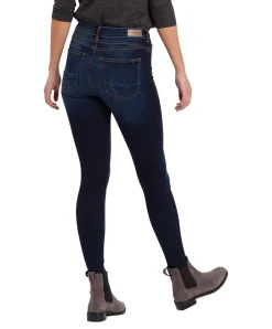 Cross Jeans Skinny Fit Judy mit Ankle-Länge in Dunkelblau