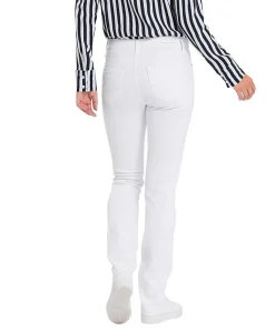 Cross Jeans Slim Fit Anya mit High Waist in Weiß