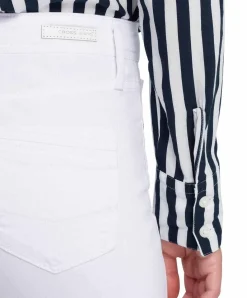 Cross Jeans Slim Fit Anya mit High Waist in Weiß