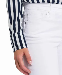 Cross Jeans Slim Fit Anya mit High Waist in Weiß