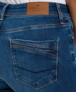 Cross Jeans Slim fit Anya aus blauem Organic Cotton