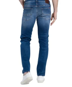 Cross Jeans Slim Fit Damien aus mittelblauem X-Treme Flex Denim