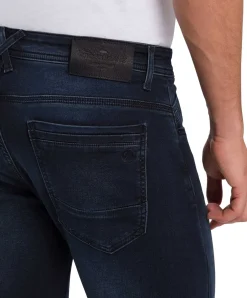 Cross Jeans Tapered Fit Jimi aus blauem Sweat Denim