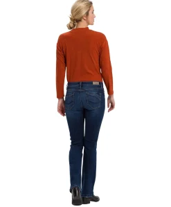 Cross Jeans-Bootcut Lauren in Deep Blue Used