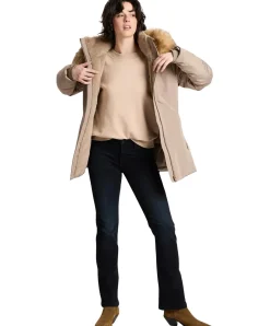 Cross Lauren Jeans in Blue Black mit ausgestelltem Bein