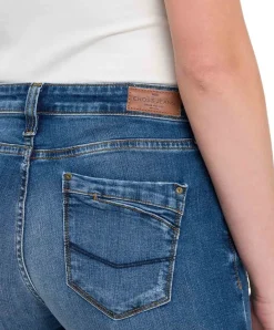 Cross Lauren Jeans-Bootcut mit erhöhter Taille