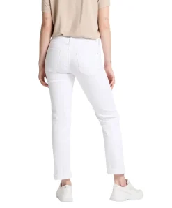 Cross Rose Jeans mit hohem Bund in Weiß