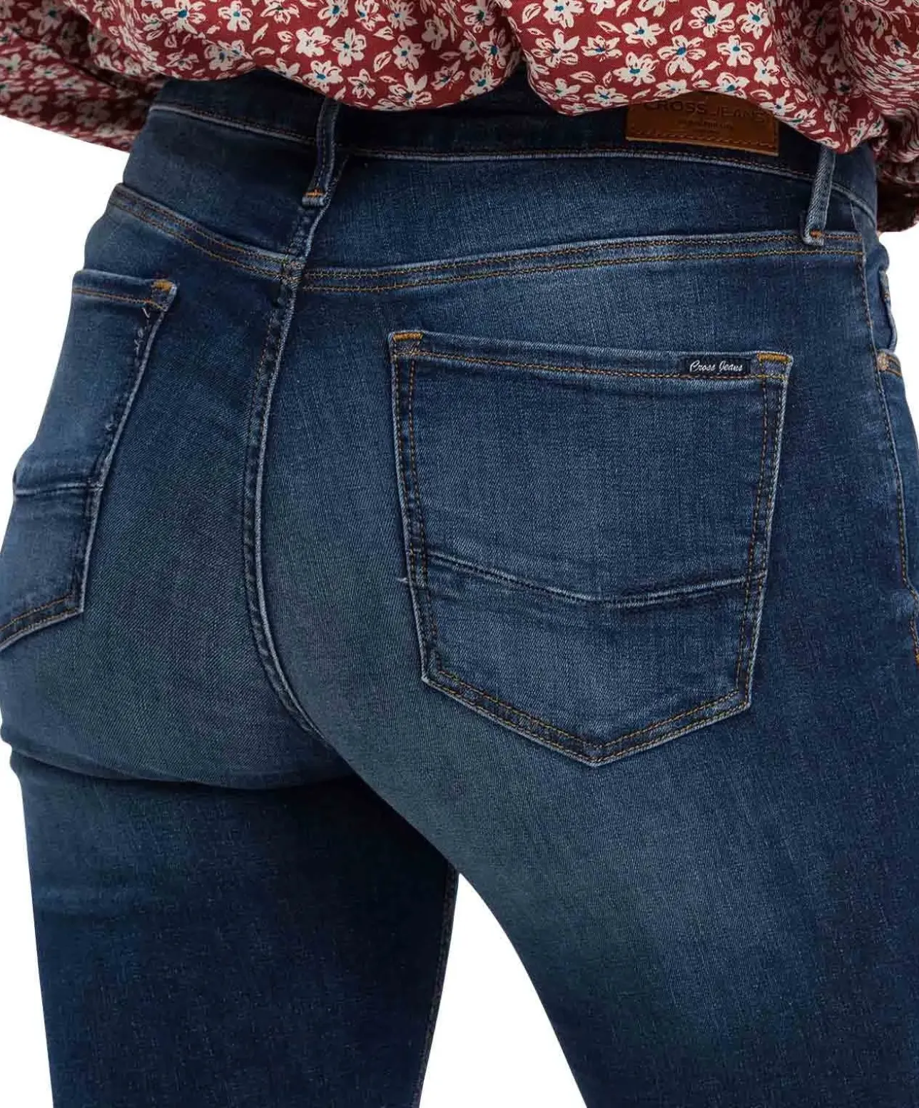 Cross Skinny Jeans High Waist Alan in Dunkelblau