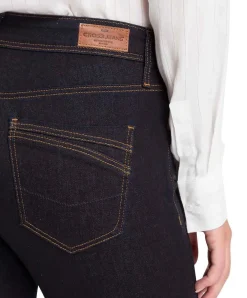 Cross Slim Fit Jeans Mom Anya in Rinsed Denim