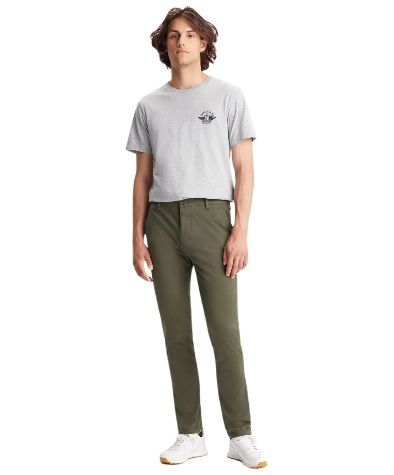 Dockers Alpha - Chino Hose aus grünem Supreme Flex Material