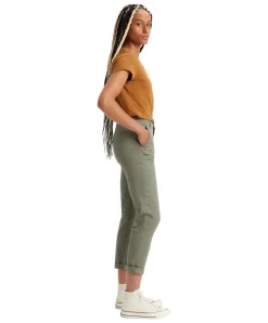 Dockers Chinohose mit Slim Fit in grüner Camo Färbung