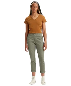 Dockers Chinohose mit Slim Fit in grüner Camo Färbung