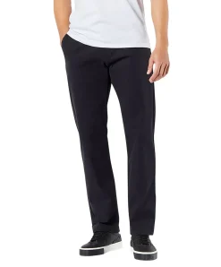 Dockers Herren Chino Straight Fit aus schwarzem Twill