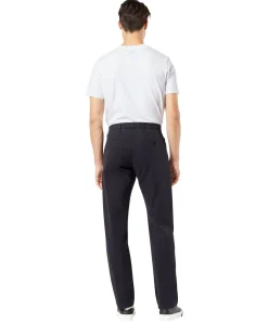 Dockers Herren Chino Straight Fit aus schwarzem Twill