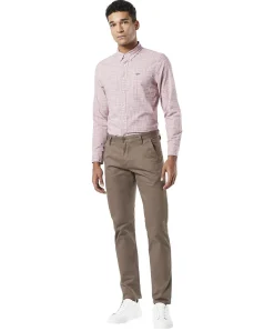 Dockers Hose Alpha Slim Tarped in Dark Pebble