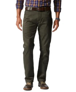 Dockers Hose Alpha Slim Tarped in grünem Olive