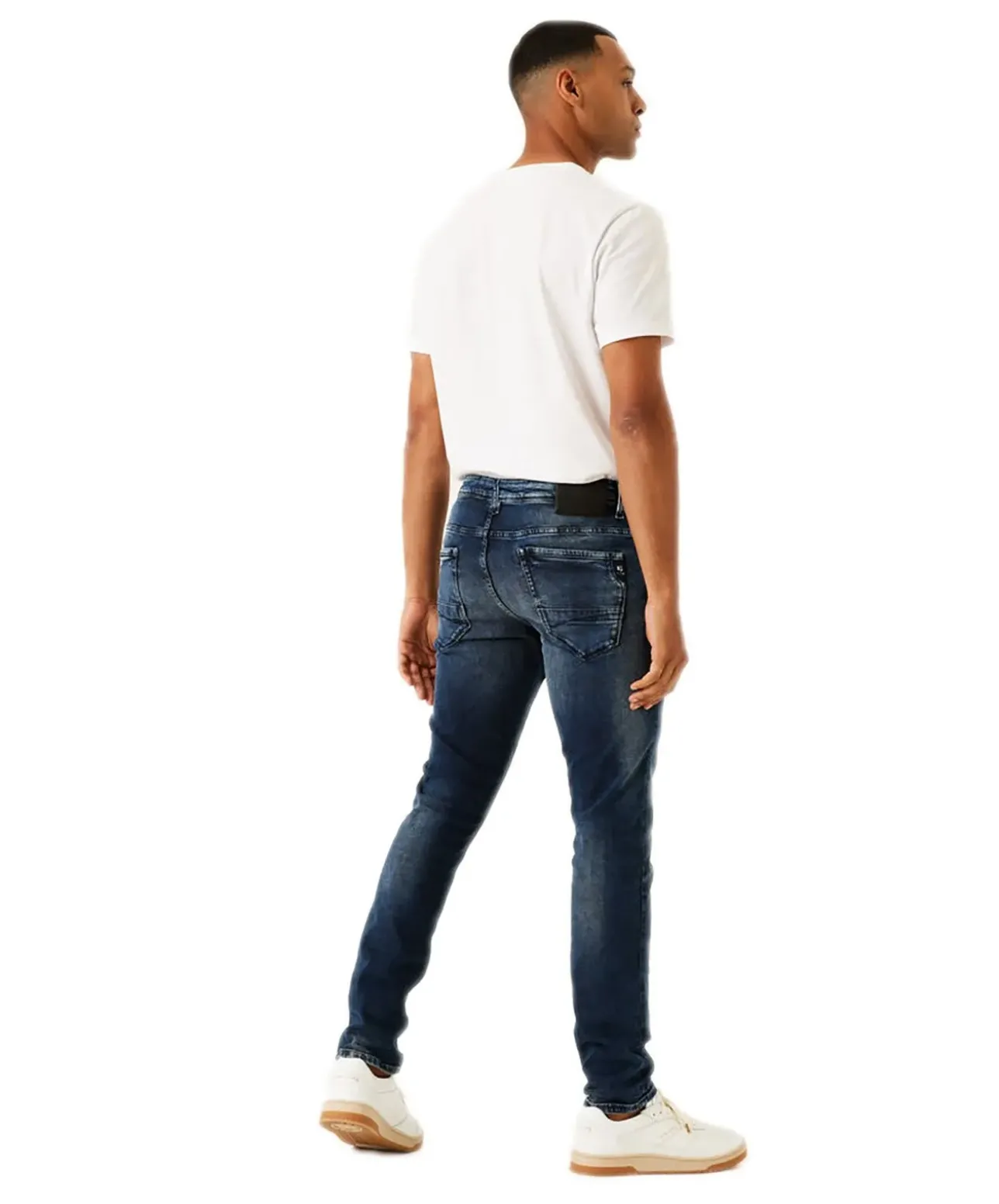 Garcia Herren Jeans Slim Fit Savio in dunklem Vintage-Look