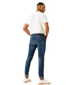 Garcia Herren Jeans Tapered Rocko 690 in Mittelblau