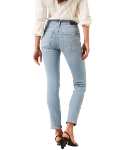 Garcia Jeans Curved Caro 285 in hellblau mit Slim Fit