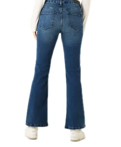 Garcia Jeans Flared Celia 245 in Mittelblau mit hoher Taille