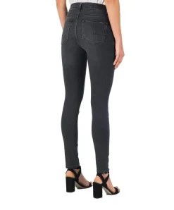 Garcia Jeans Slim Fit Celia mit hoher Taille in Dunkelgrau