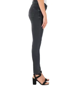 Garcia Jeans Slim Fit Celia mit hoher Taille in Dunkelgrau