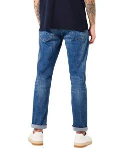 Garcia Savio Jeans Slim Fit in mittelblauem Used-Look
