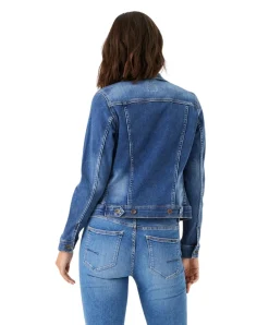 Garcia Slim Fit Jeansjacke Sofia in mittelblauer Waschung