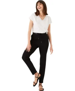Garcia Stoffhose in Schwarz mit Stretch