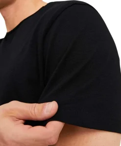 Jack & Jones Bio Baumwolle T Shirt Basher Tee in Schwarz