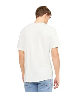 Jack & Jones Bio Baumwolle T Shirt Basher Tee in Weiß