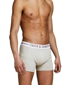 Jack & Jones Boxershorts Mehrfarbig mit elastischem Bund im 3er-Pack