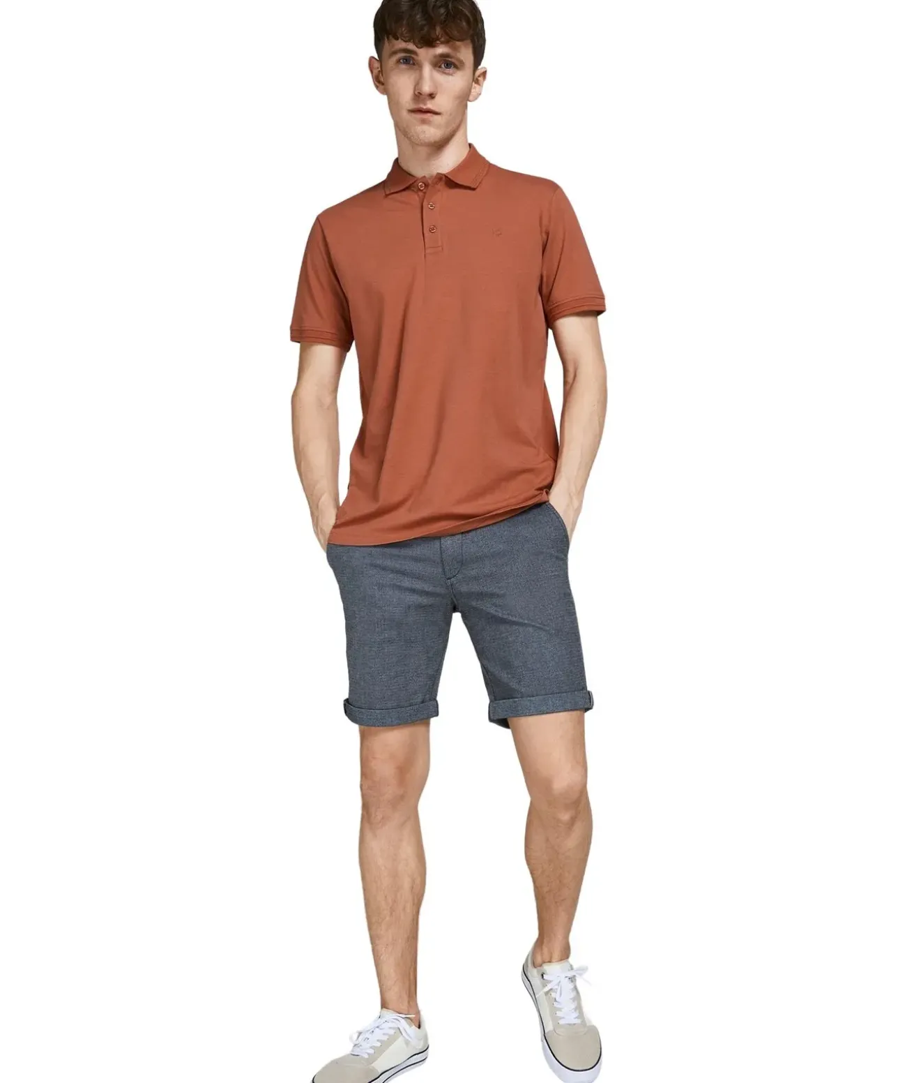 Jack & Jones Chino Shorts Fury in blauer Faded Optik