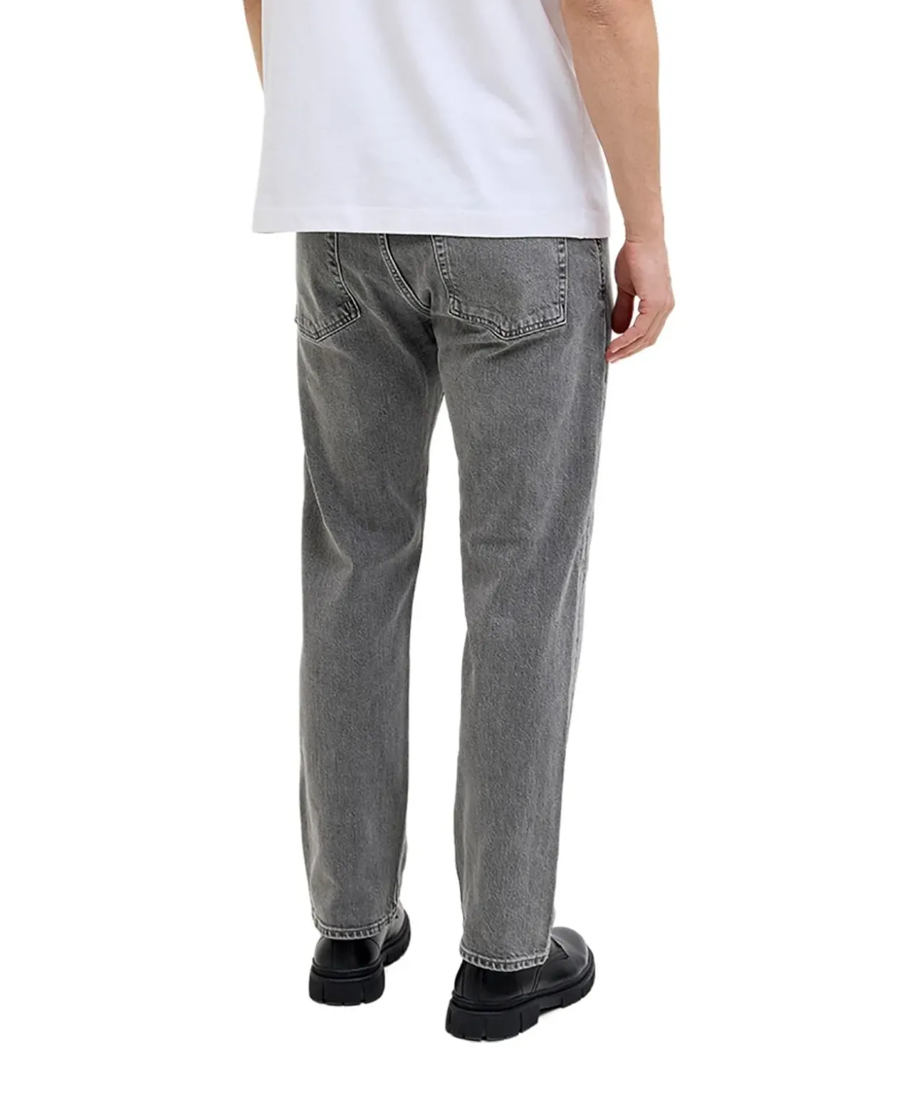 Jack & Jones Chris Jeans Relaxed Fit in grauer Waschung
