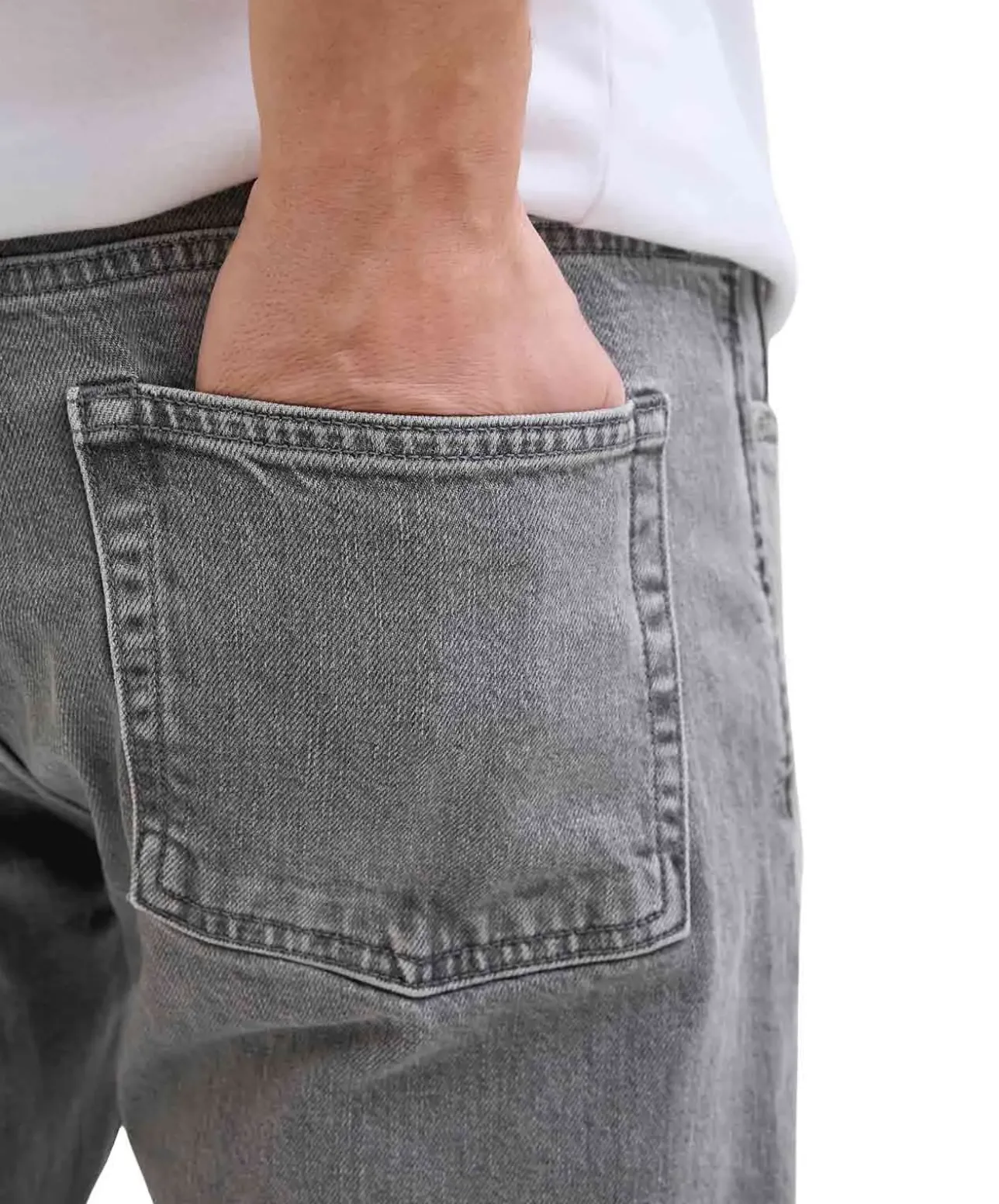 Jack & Jones Chris Jeans Relaxed Fit in grauer Waschung