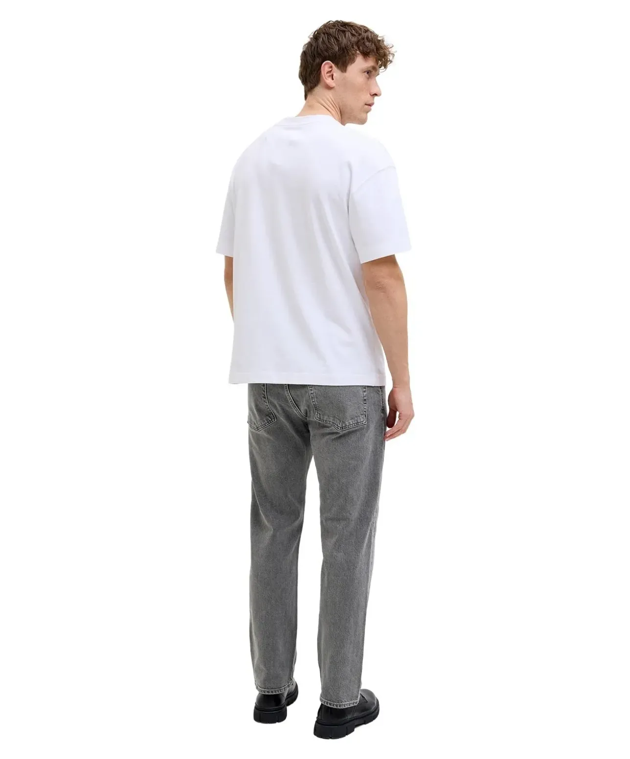 Jack & Jones Chris Jeans Relaxed Fit in grauer Waschung