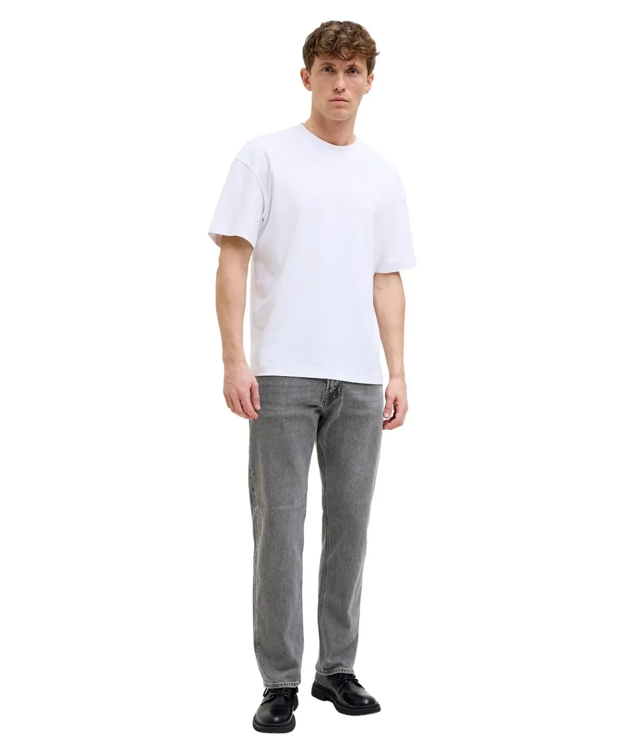 Jack & Jones Chris Jeans Relaxed Fit in grauer Waschung