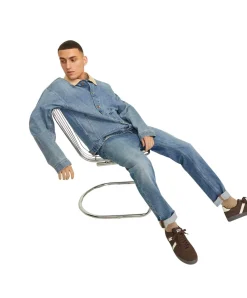 Jack & Jones Clark Original Jeans in Vintage-Blau