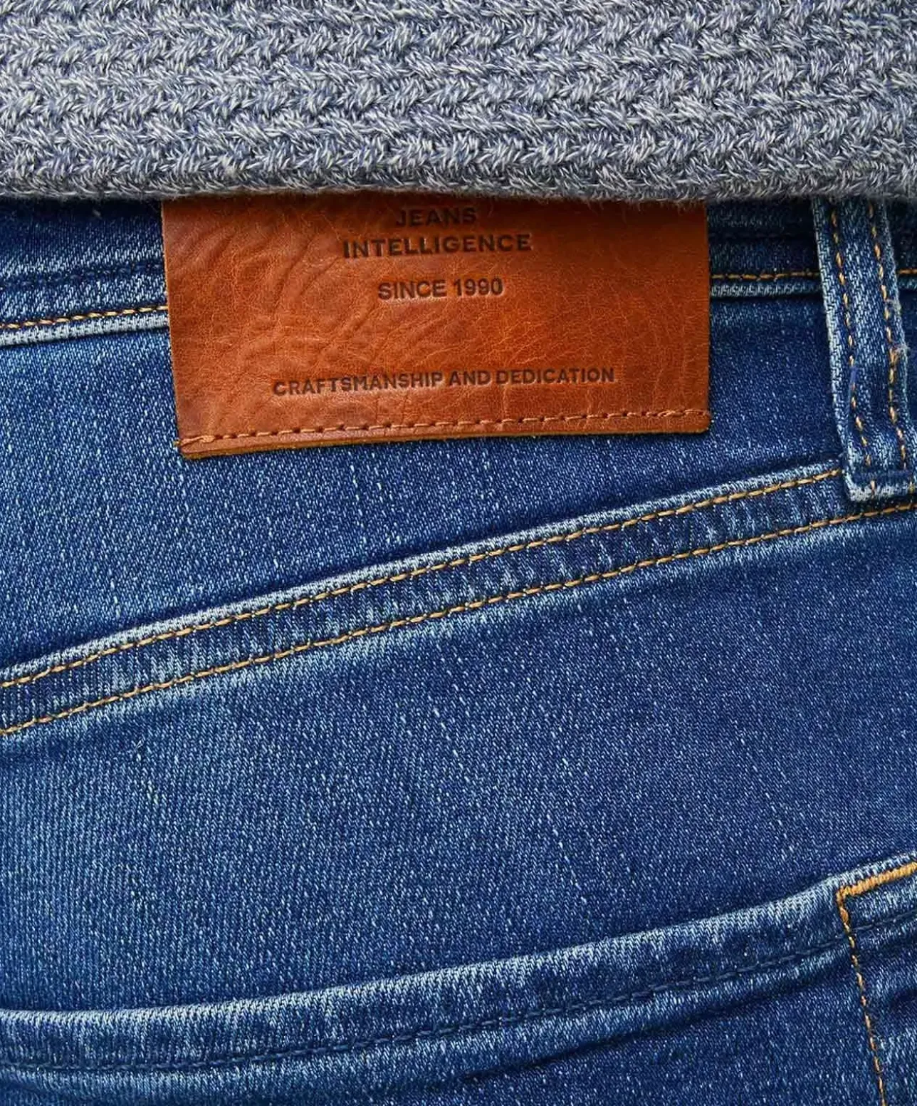 Jack & Jones Clark Regular Jeans in blauer Used-Waschung