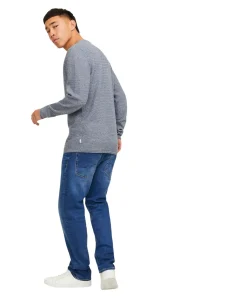 Jack & Jones Clark Regular Jeans in blauer Used-Waschung
