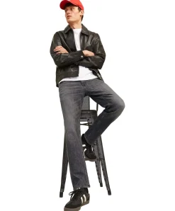 Jack & Jones Clark Regular Fit Jeans in Grau