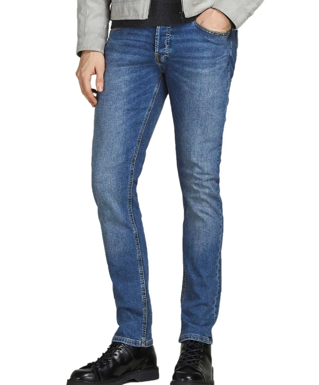 Jack & Jones Glenn Slim fit Jeans in blauer Waschung